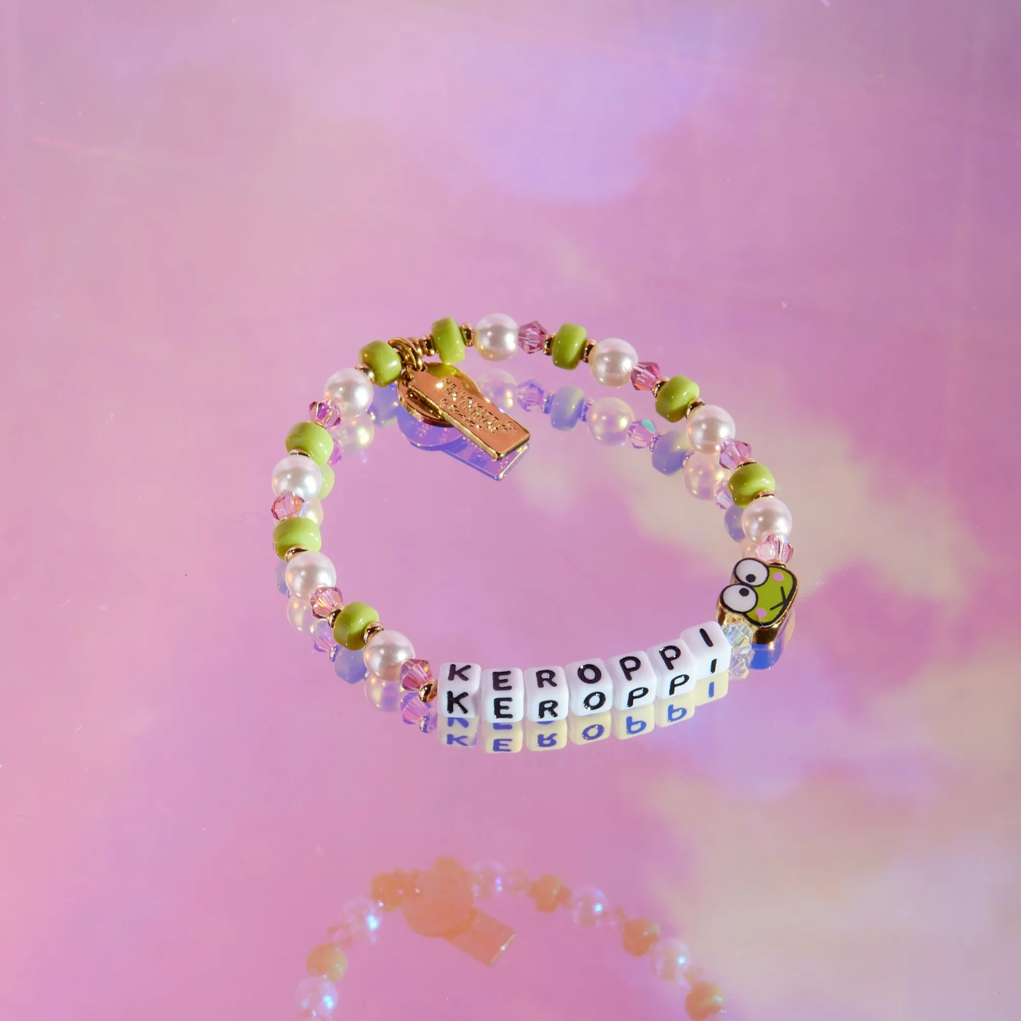 LITTLE WORDS PROJECT Keroppi x Beaded Bracelet
