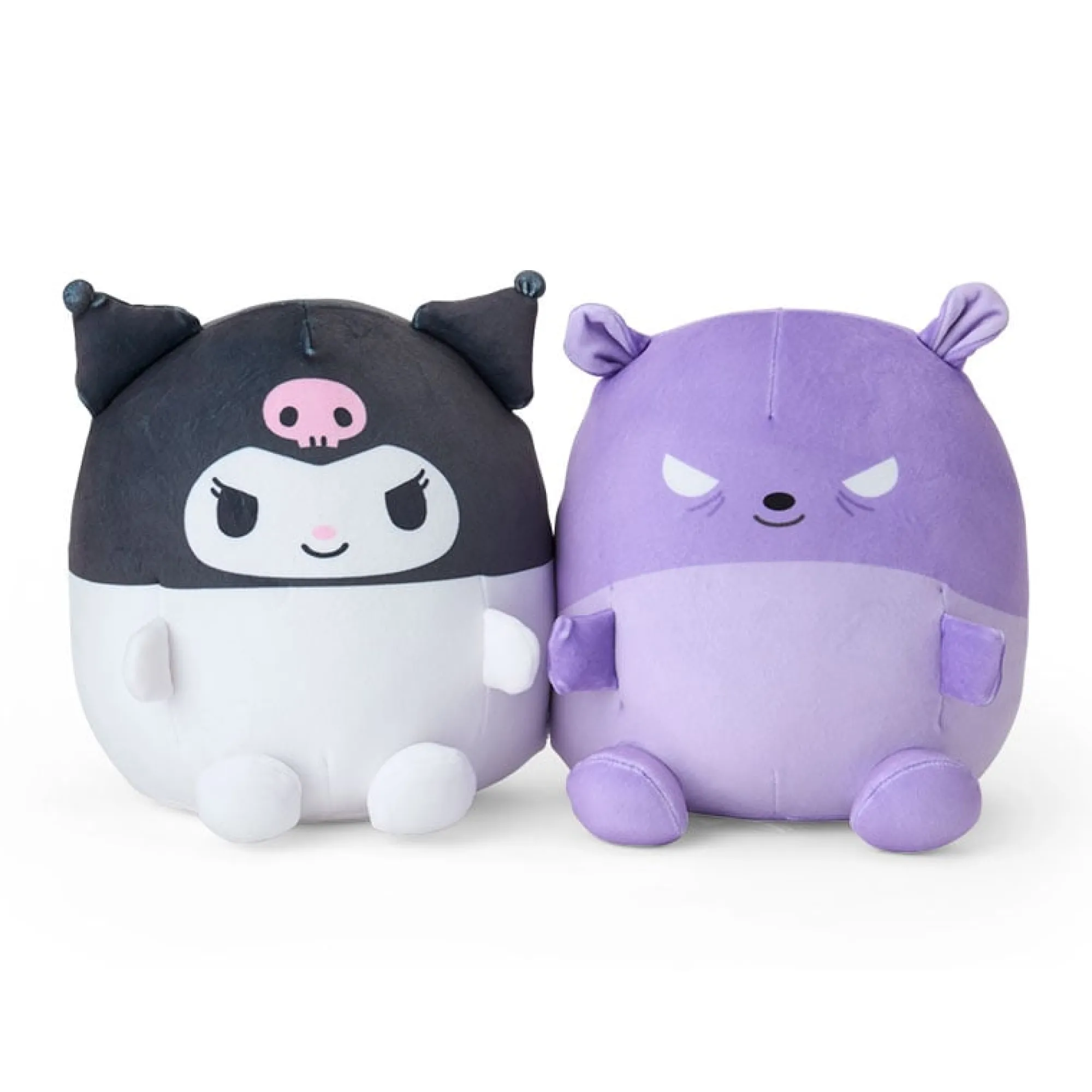 Japan Original Kuromi & Baku Better Together Throw Pillow Duo