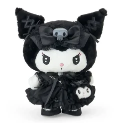 Japan Original Kuromi 14" Boxed Plush & Bag Charm Set (Midnight Melokuro Series)