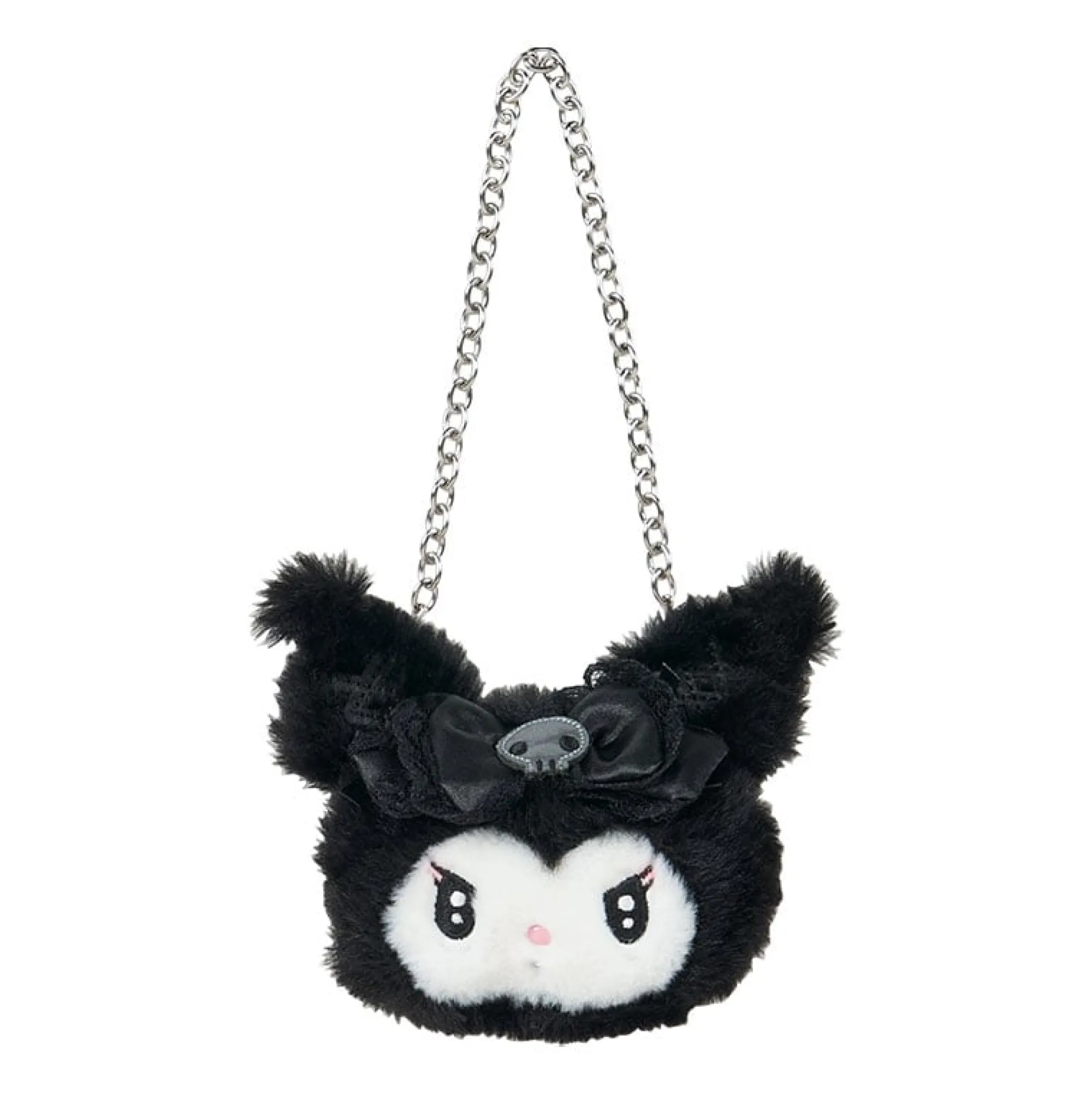 Japan Original Kuromi 14" Boxed Plush & Bag Charm Set (Midnight Melokuro Series)