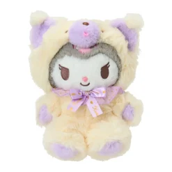 Japan Original Kuromi 10" Plush (Fluffy Teddy Bear Series)
