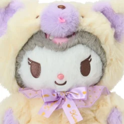 Japan Original Kuromi 10" Plush (Fluffy Teddy Bear Series)