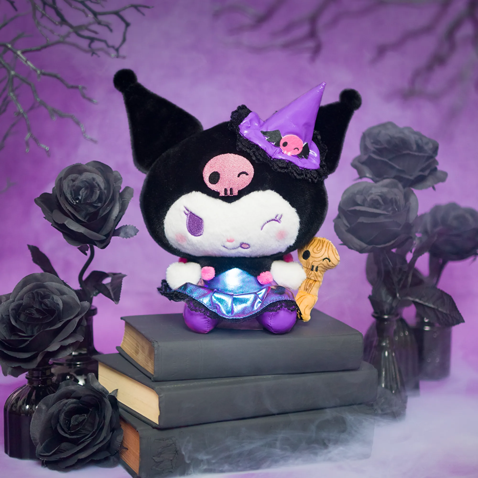 Jazwares Kuromi 8" Plush Halloween Witch Plush