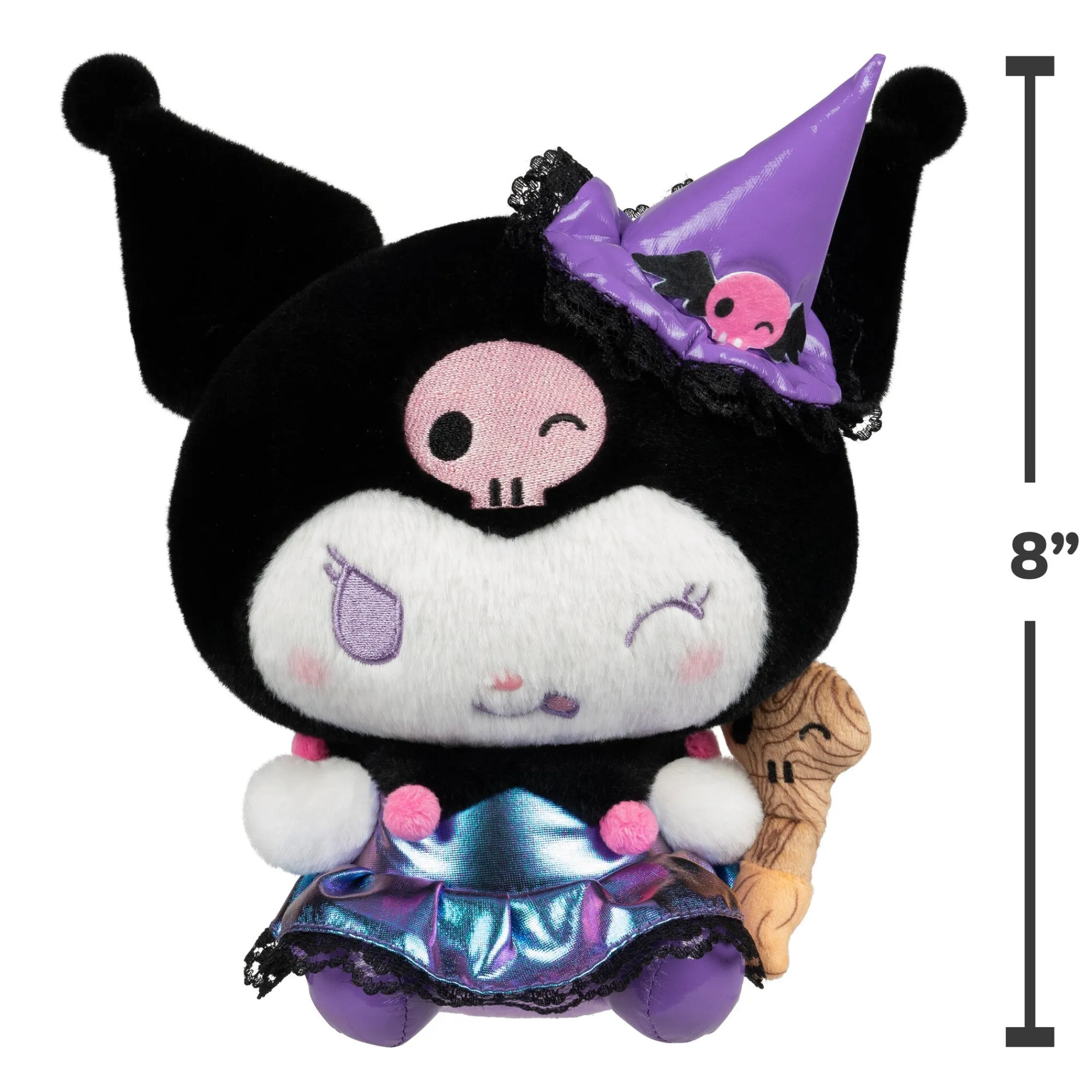 Jazwares Kuromi 8" Plush Halloween Witch Plush