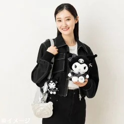 Japan Original Kuromi 8" Plush (Silver Houndstooth Series)