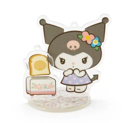 Japan Original Kuromi Acrylic Keychain and Stand (Retro Room Series)