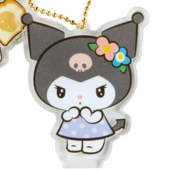 Japan Original Kuromi Acrylic Keychain and Stand (Retro Room Series)