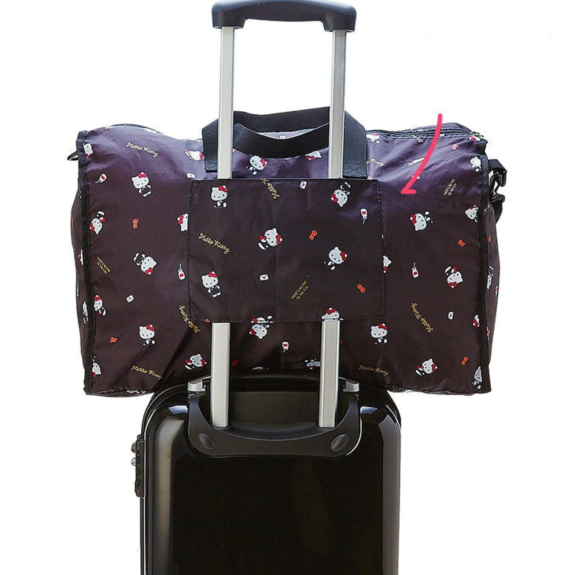 Japan Original Kuromi All-Over Print Foldable Weekender Bag