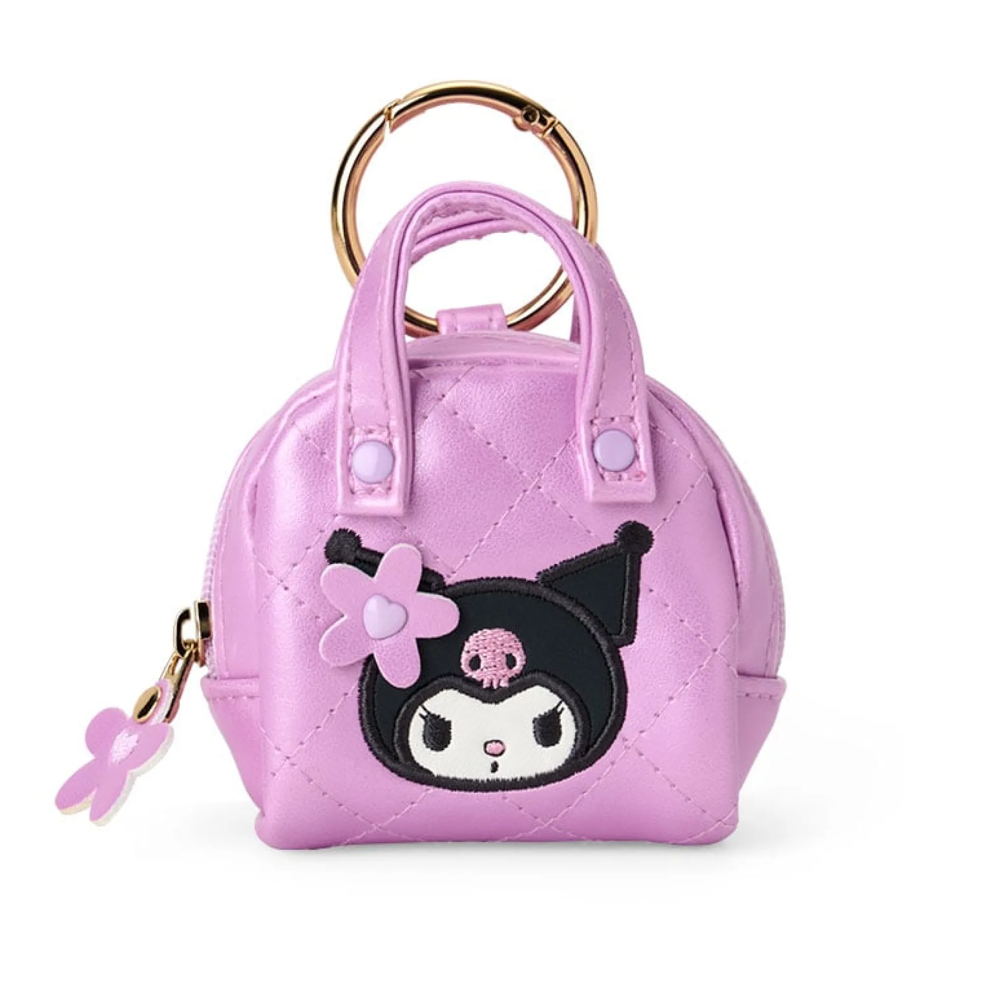 Japan Original Kuromi Bag Charm (Mini Quilt Series)
