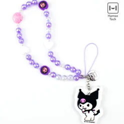HAMEE Kuromi Beaded Charm Mobile Phone Wrist Strap