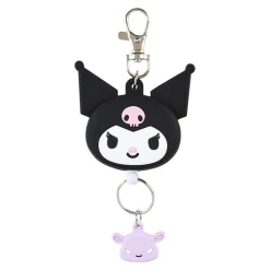 Japan Original Kuromi Bestie Face Badge Reel