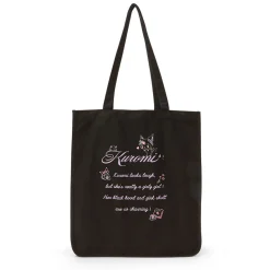 Japan Original Kuromi Canvas Easy Tote Bag (Black)