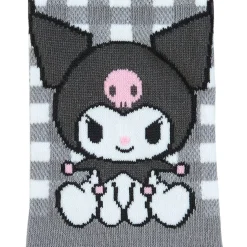 Japan Original Kuromi Checkered Ankle Socks
