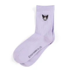 Japan Original Kuromi Classic Embroidered Crew Socks