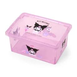 Japan Original Kuromi Clear Glitter Storage Bin (S)
