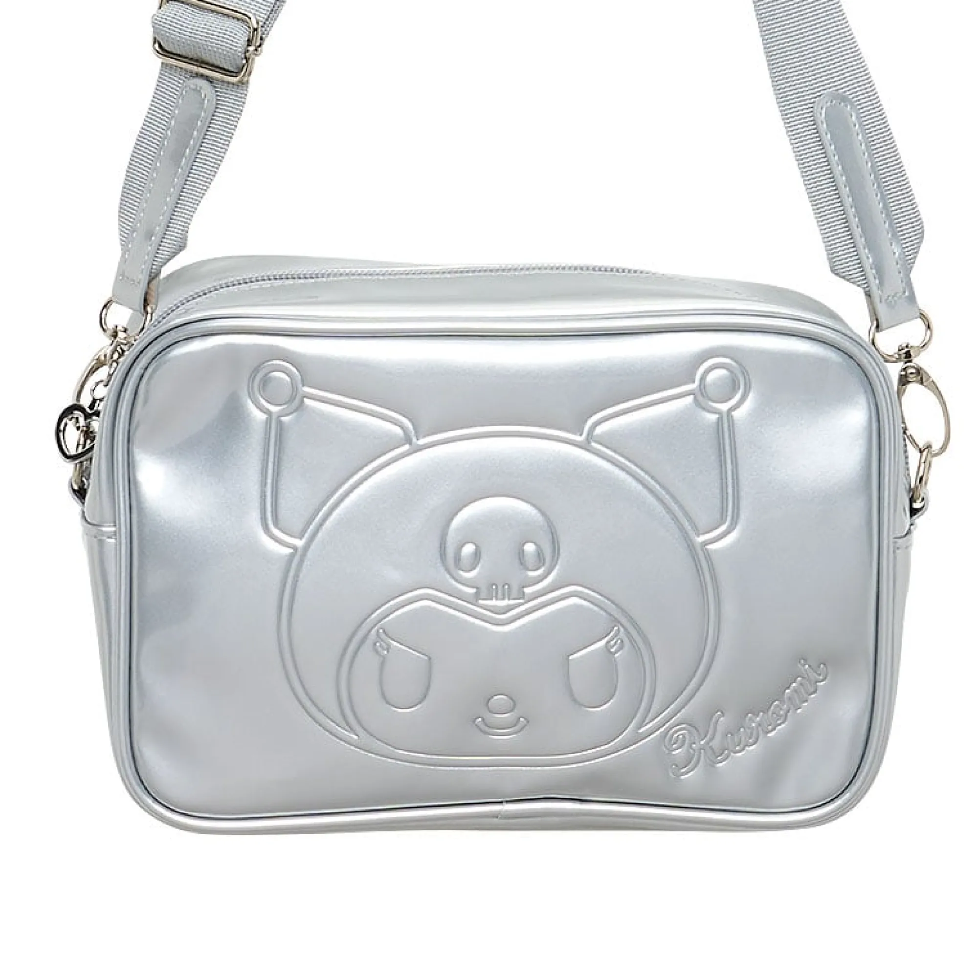 Japan Original Kuromi Crossbody Bag (Silver Houndstooth Series)