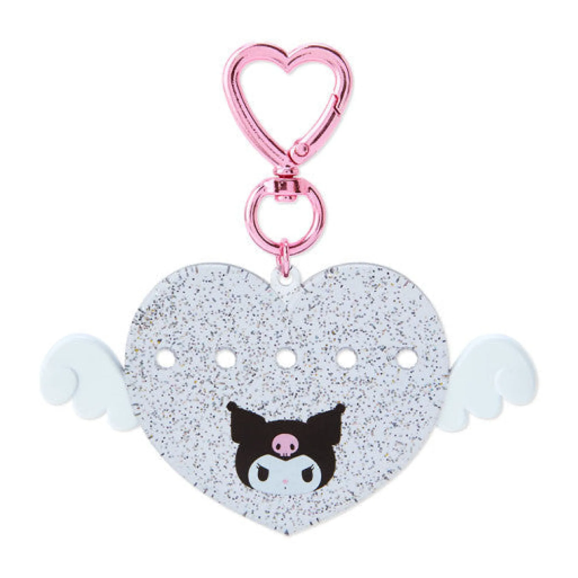 Japan Original Kuromi Customizable Heart Keychain (My Pachirun Series)