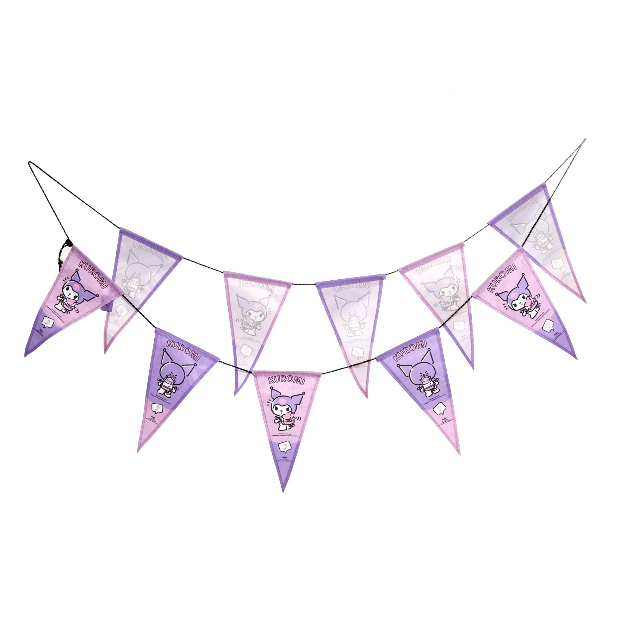 Kids Global Original Kuromi Decorative Flag Set (Camping Series)