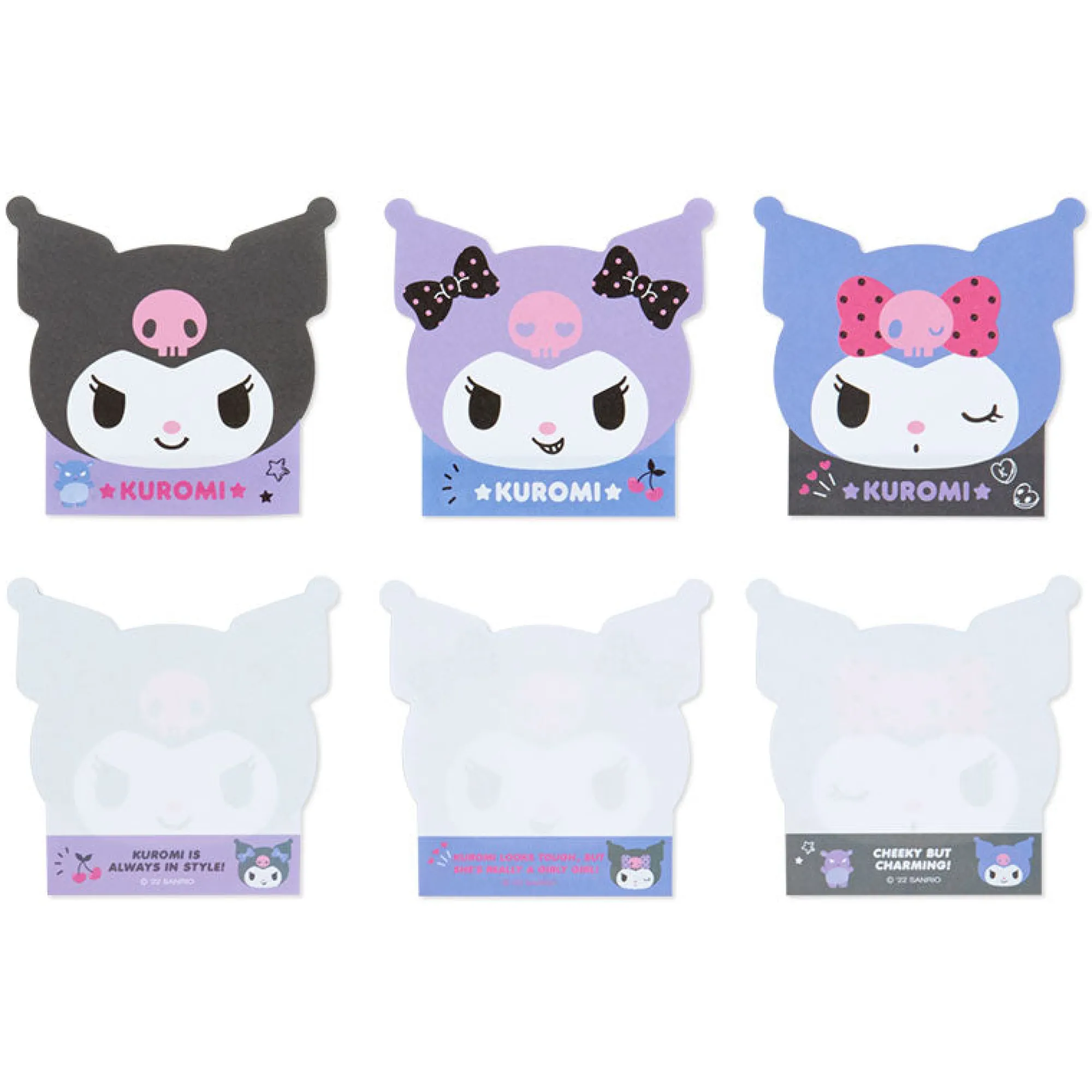 Japan Original Kuromi Die-cut Memo Pad