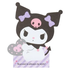Japan Original Kuromi Die-cut Memo Pad (Expressions)