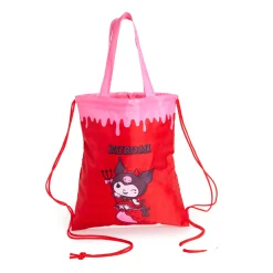 NAKAJIMA CORPORATION Kuromi Drawstring Backpack (Strawberry Treat Series)