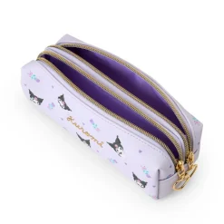 Japan Original Kuromi Dual Compartment Pencil Pouch
