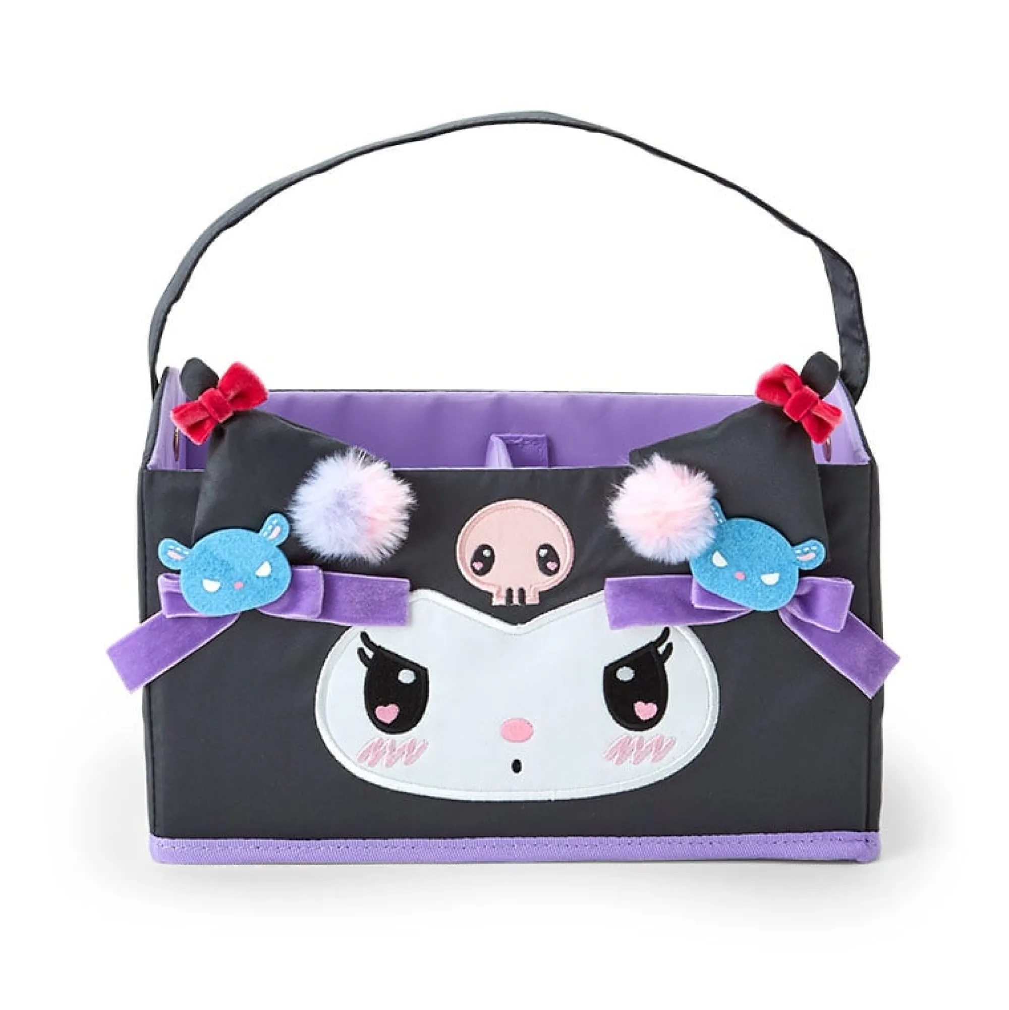 Japan Original Kuromi Foldable Storage Caddy (Slumber Room Series)
