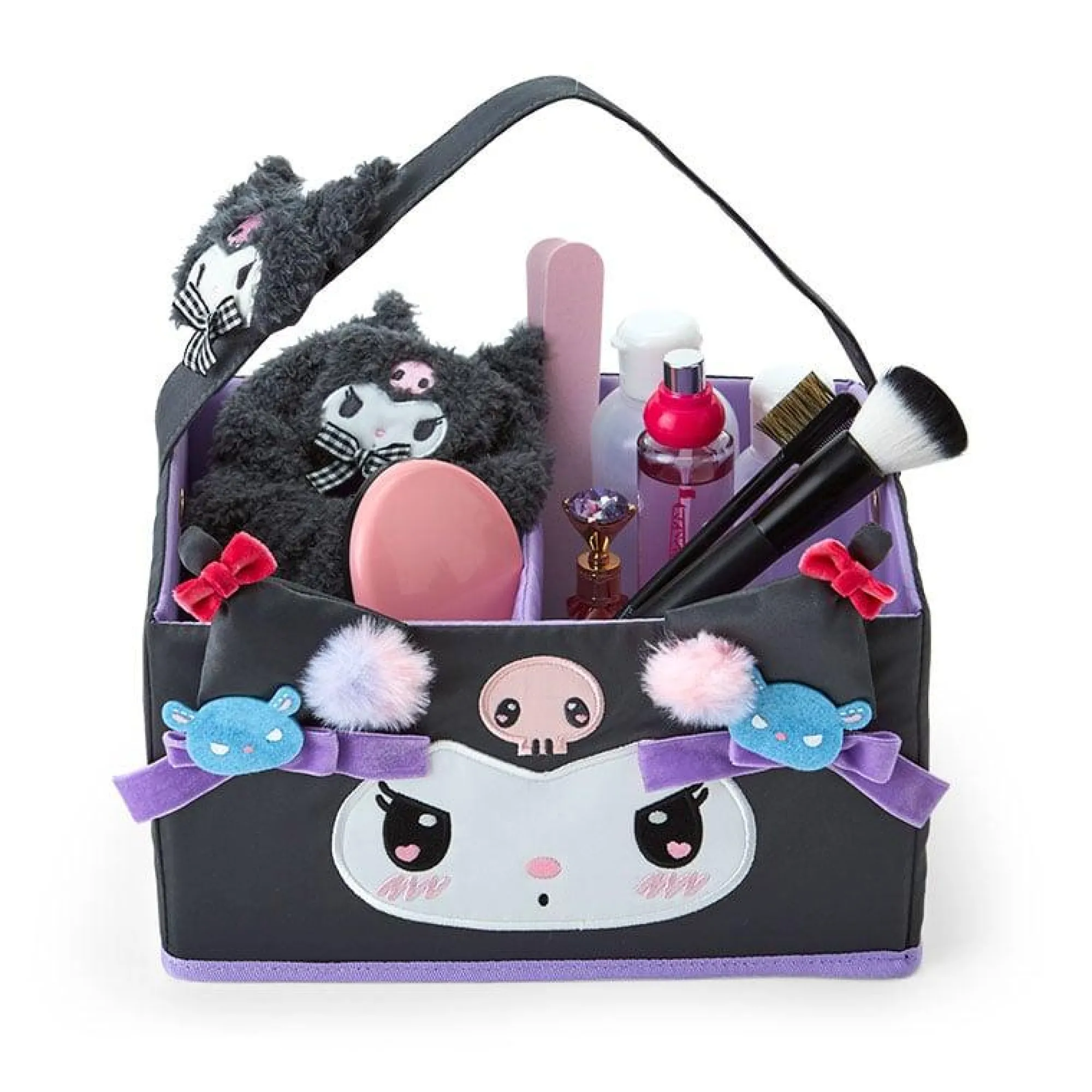 Japan Original Kuromi Foldable Storage Caddy (Slumber Room Series)