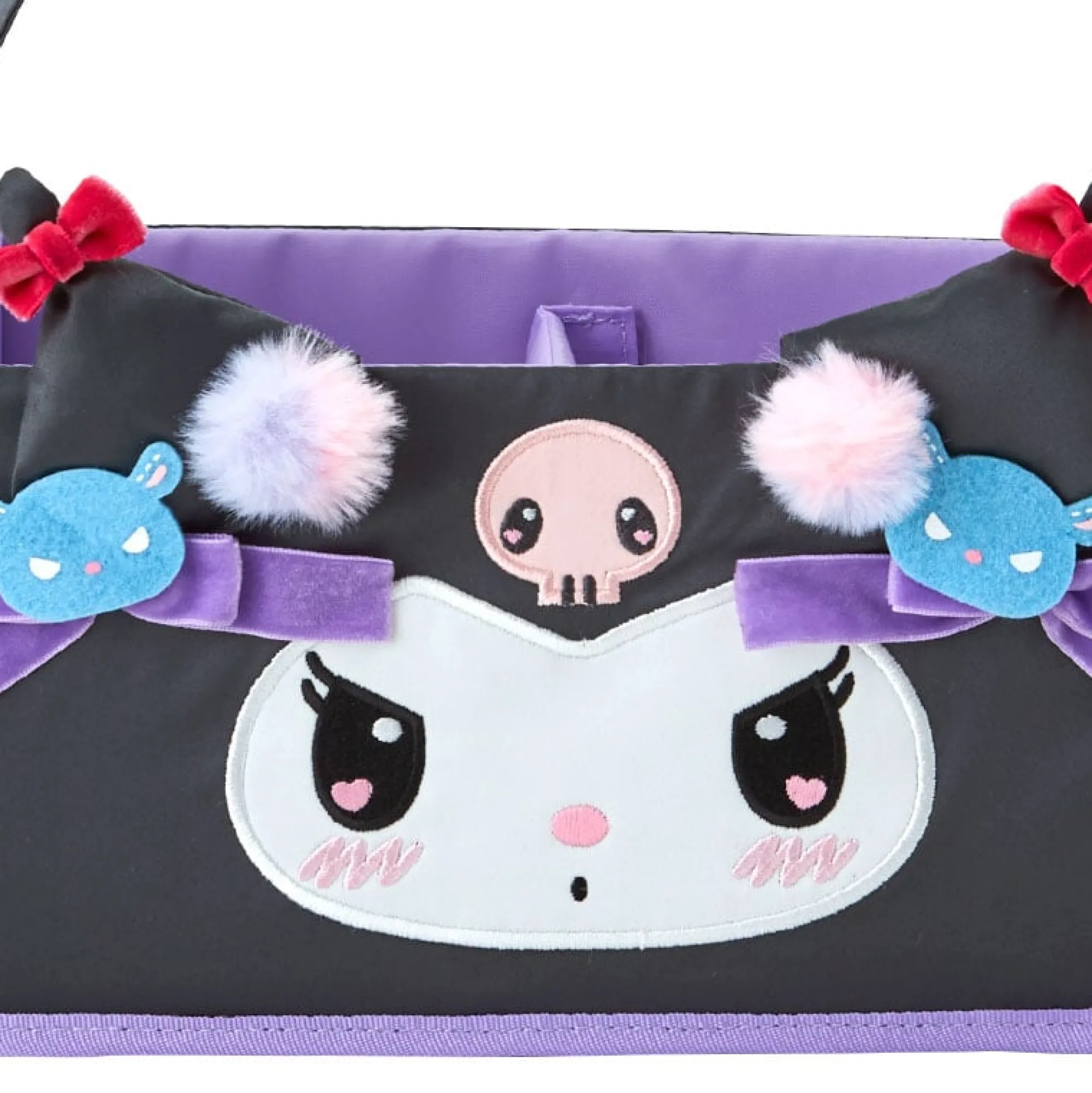 Japan Original Kuromi Foldable Storage Caddy (Slumber Room Series)