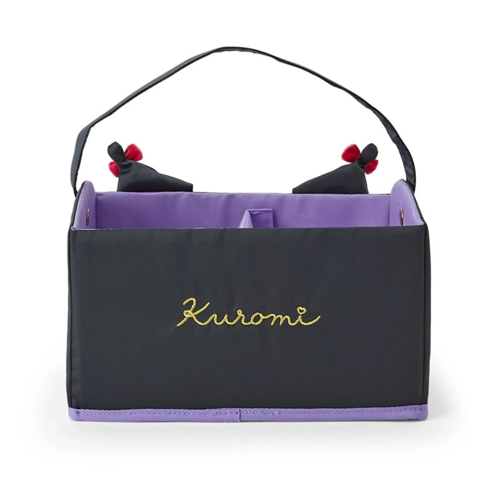 Japan Original Kuromi Foldable Storage Caddy (Slumber Room Series)