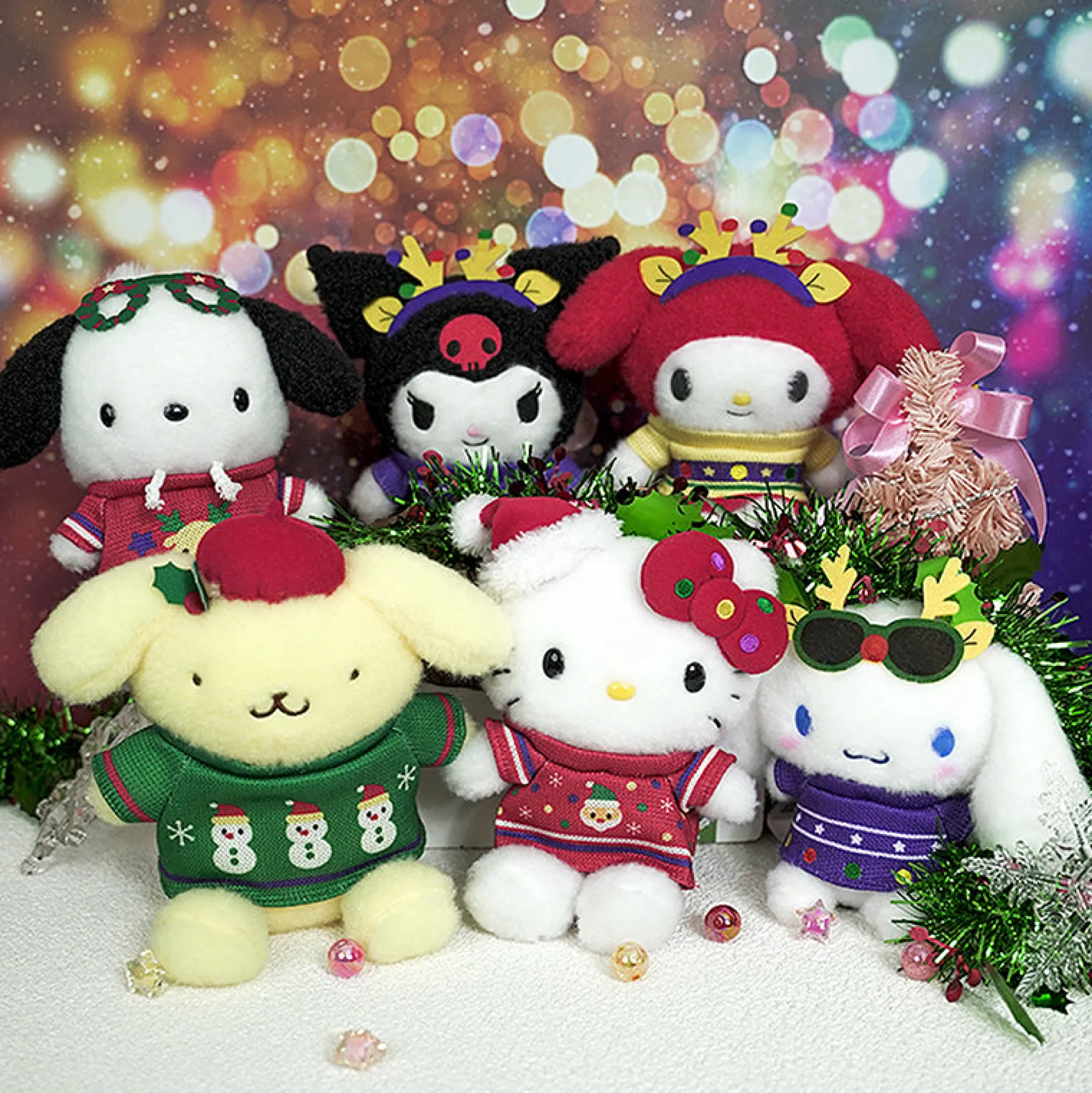 Japan Original Kuromi Fuzzy Plush (Sweater Weather Series)