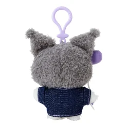Japan Original Kuromi Keychain Mascot Clip (Denim Patch Series)