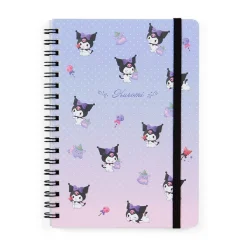 Japan Original Kuromi Lined Notebook (Elastic Closure)