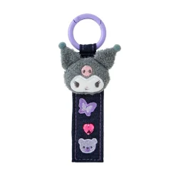 Japan Original Kuromi Logo Keychain (Denim Patch Series)
