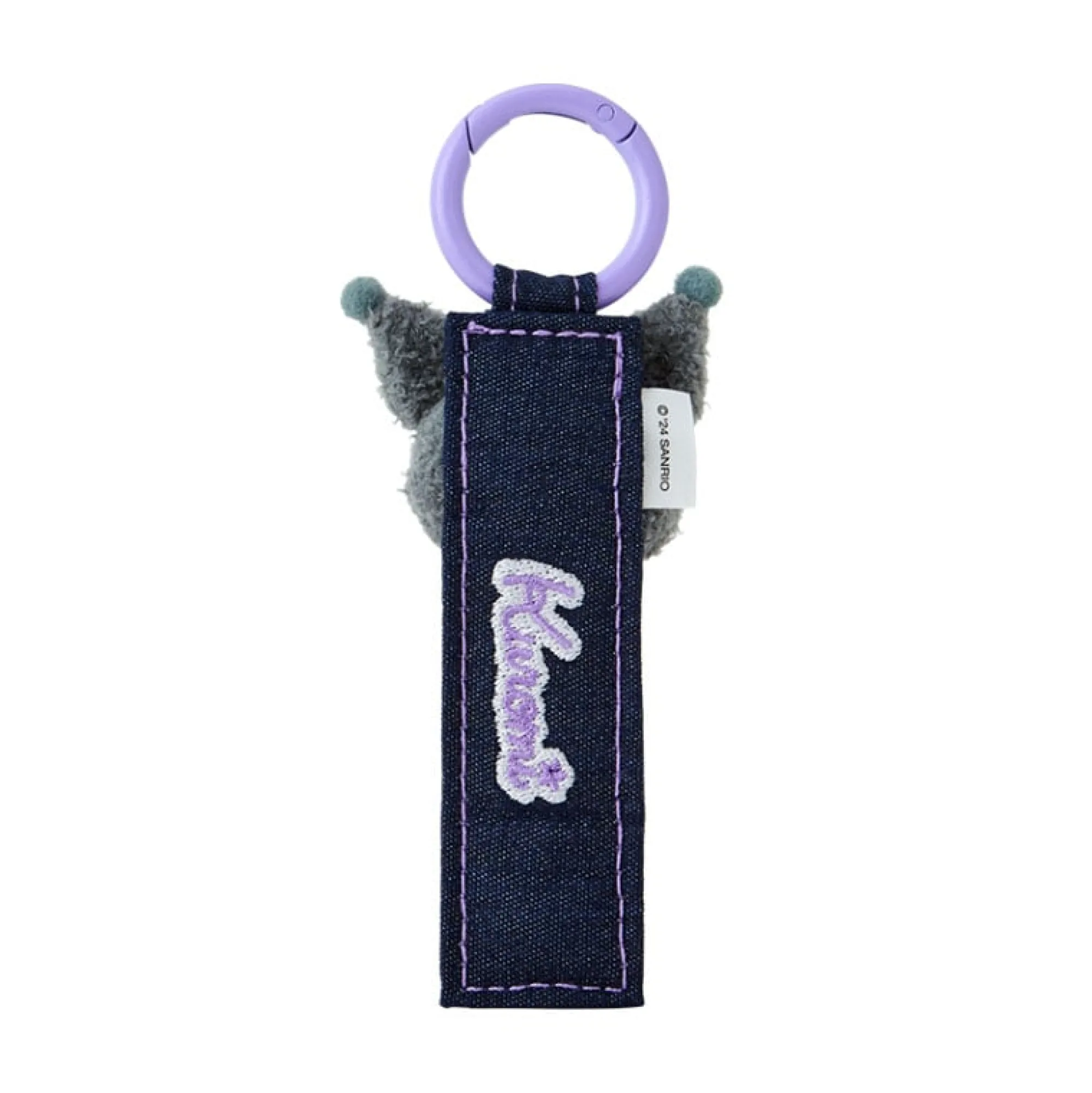 Japan Original Kuromi Logo Keychain (Denim Patch Series)
