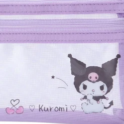 Japan Original Kuromi Mesh Pencil Pouch