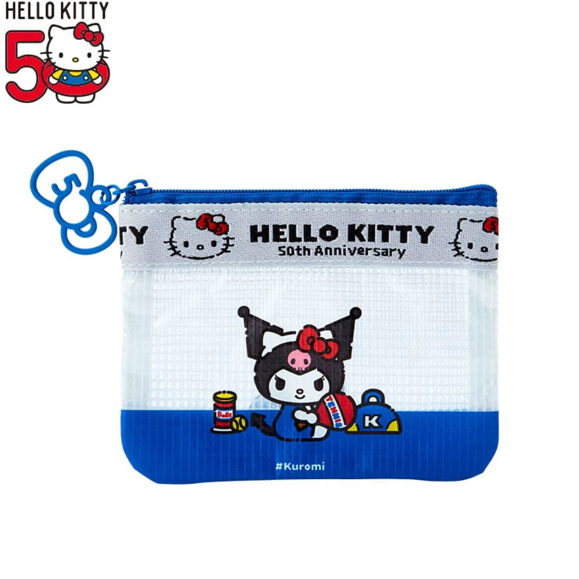 Japan Original Kuromi Mini Flat Pouch (Hello, Everyone! Series)