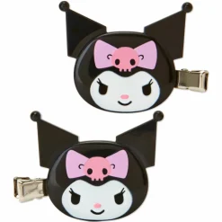 Japan Original Kuromi Mini Hair Clip Set