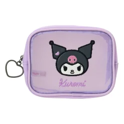 Japan Original Kuromi Mini Mesh Zipper Pouch