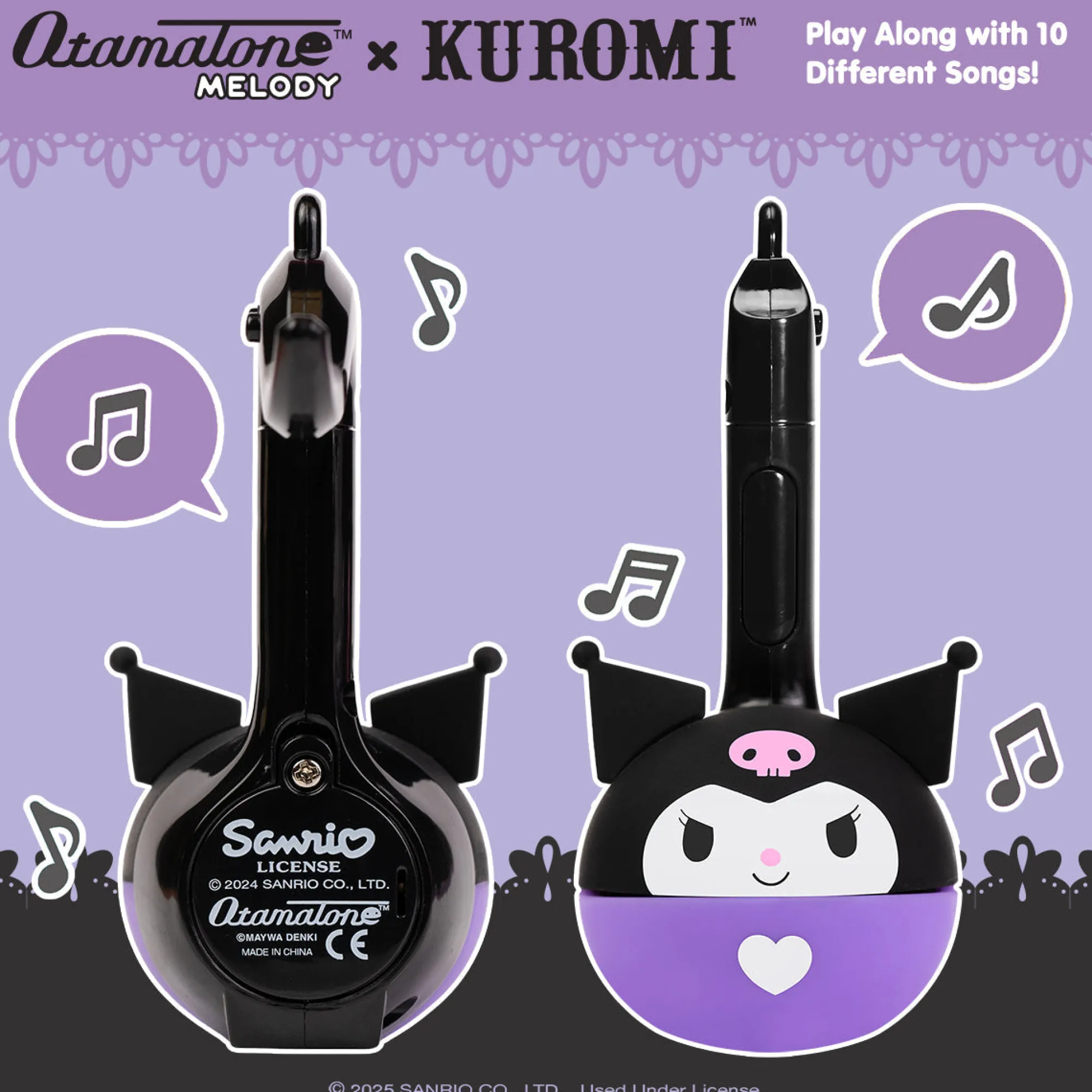 Hamee.com - Hamee US Kuromi Mini Otamatone Melody Charm