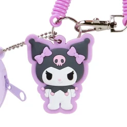 Japan Original Kuromi Mini Silicone Case Keychain