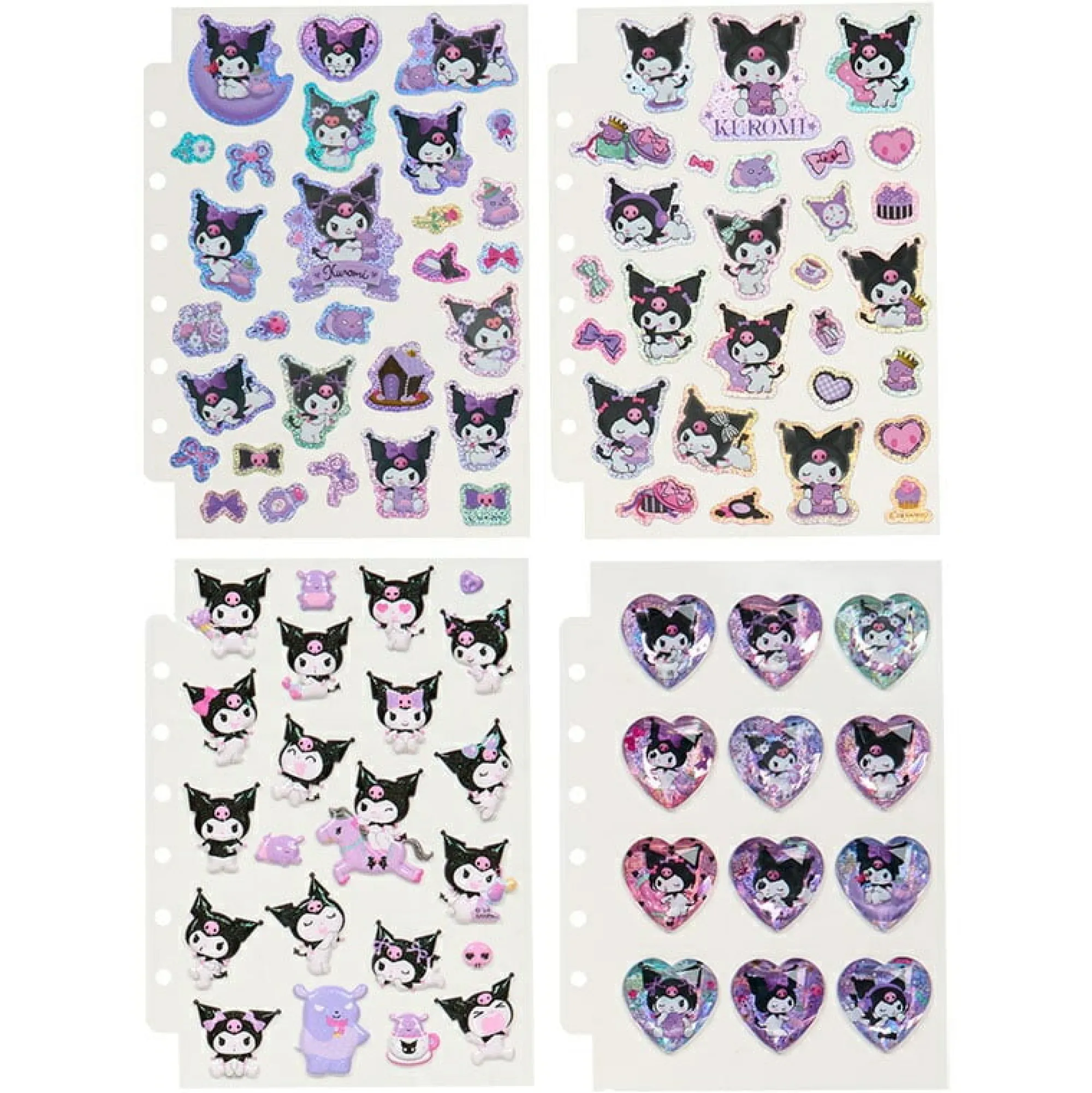 Japan Original Kuromi Mini Sticker Collect Book