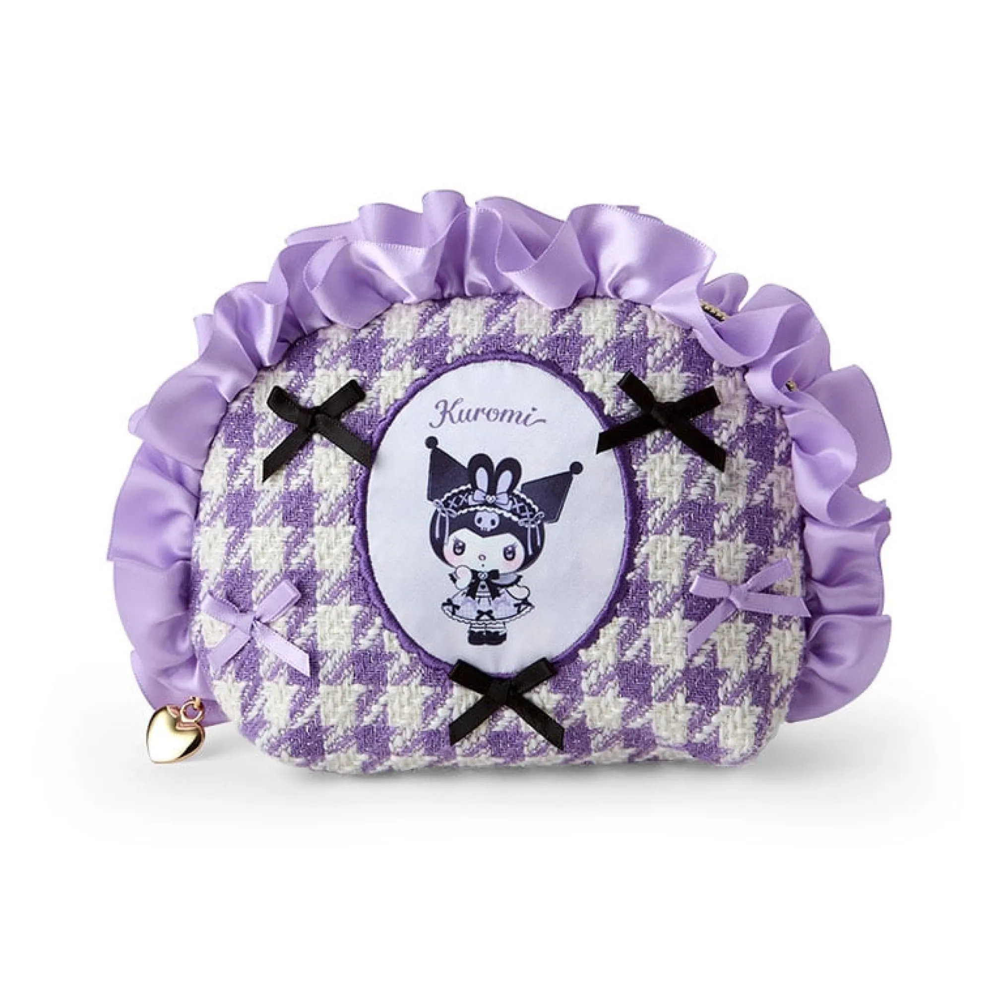 Japan Original Kuromi Mini Zipper Pouch (Ribbon Party Series)