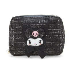 Japan Original Kuromi Mini Zipper Pouch (Winter Tweed Series)