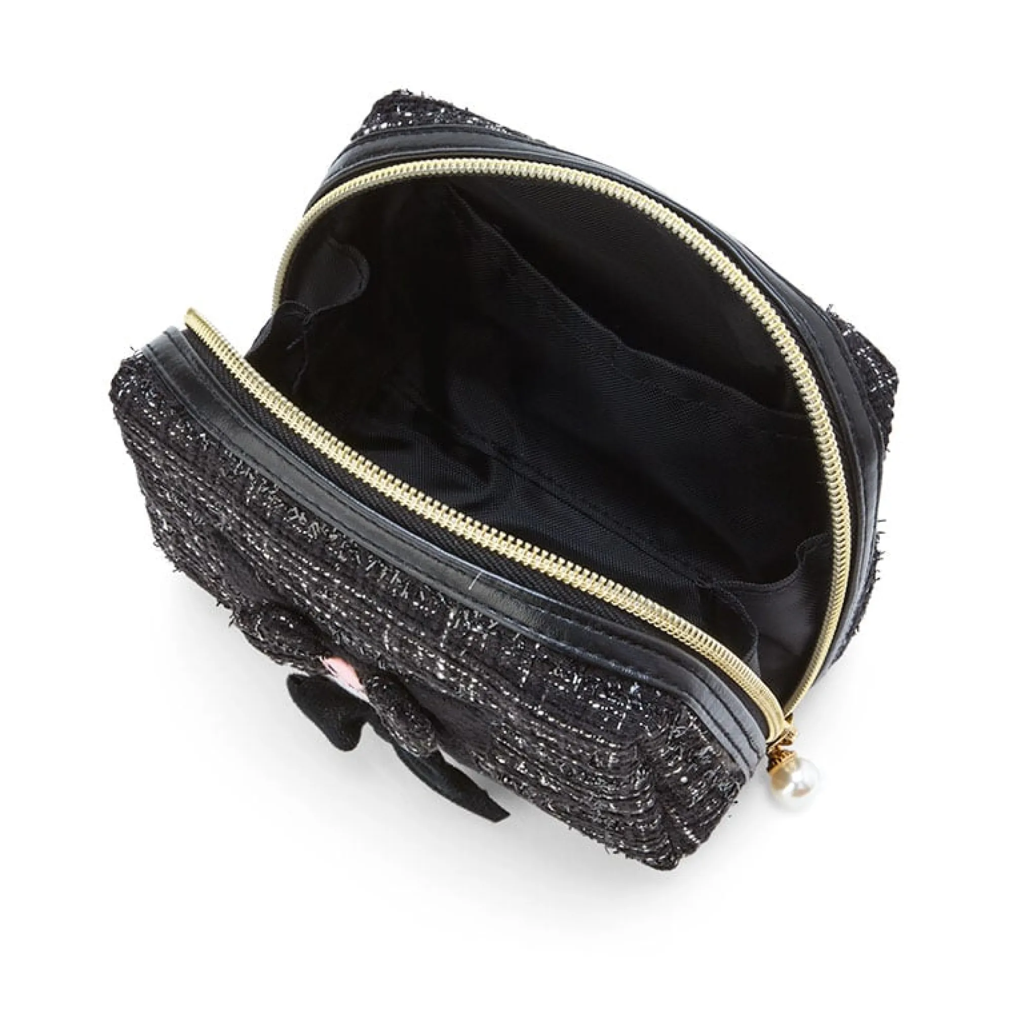 Japan Original Kuromi Mini Zipper Pouch (Winter Tweed Series)