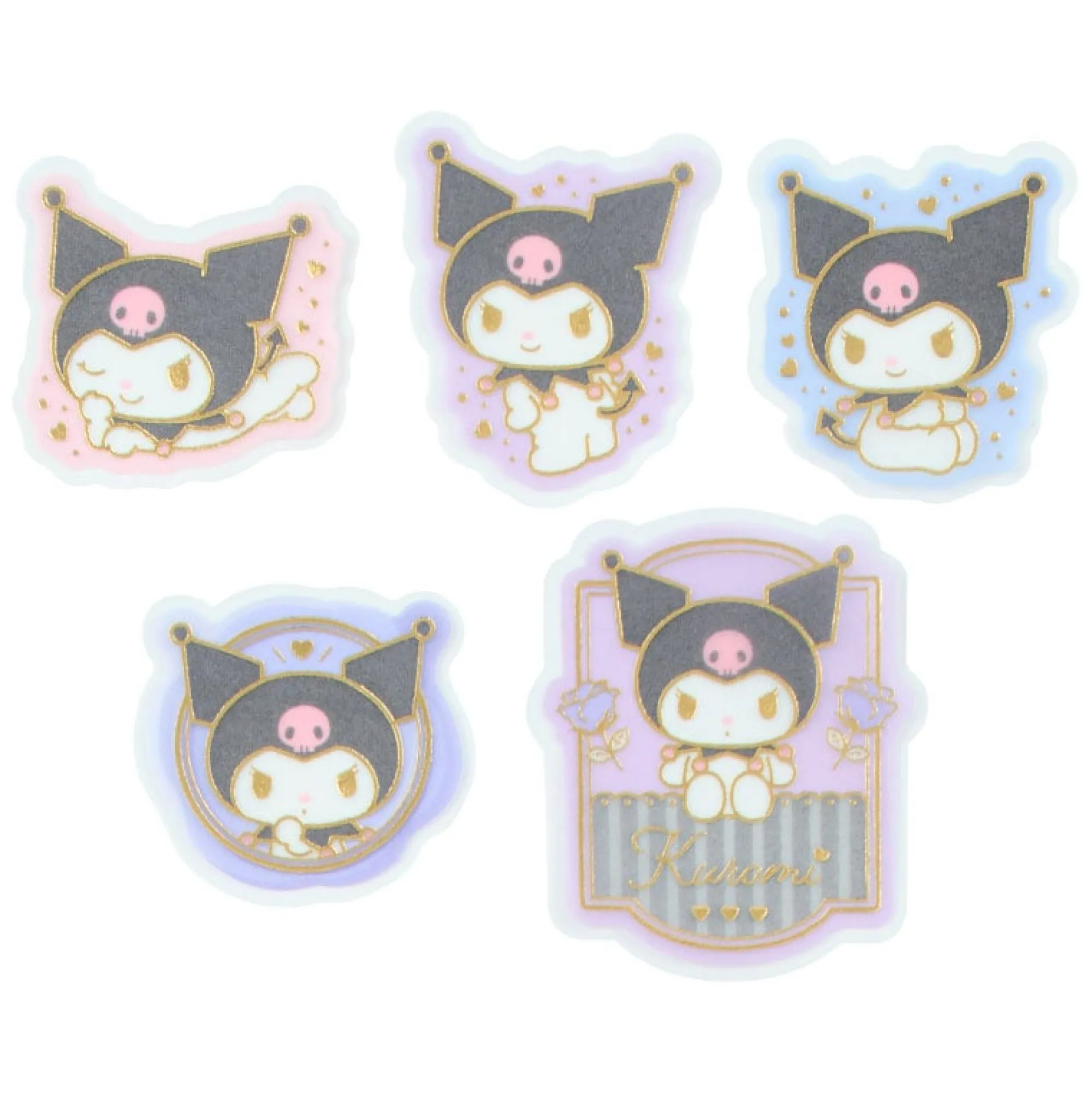 Japan Original Kuromi 30-pc Mini Sticker Set