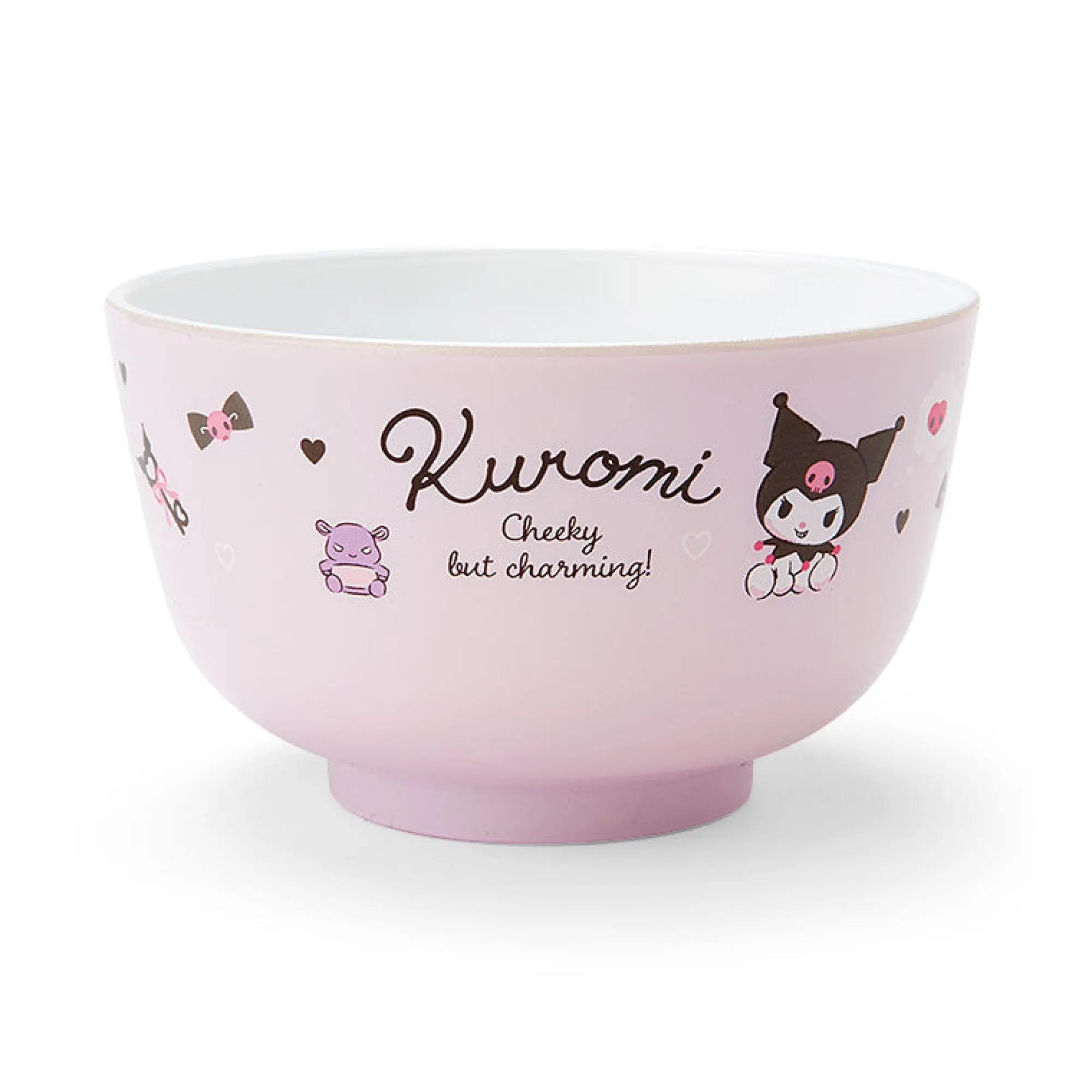 Japan Original Kuromi Plastic Soup Bowl