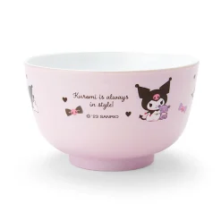 Japan Original Kuromi Plastic Soup Bowl