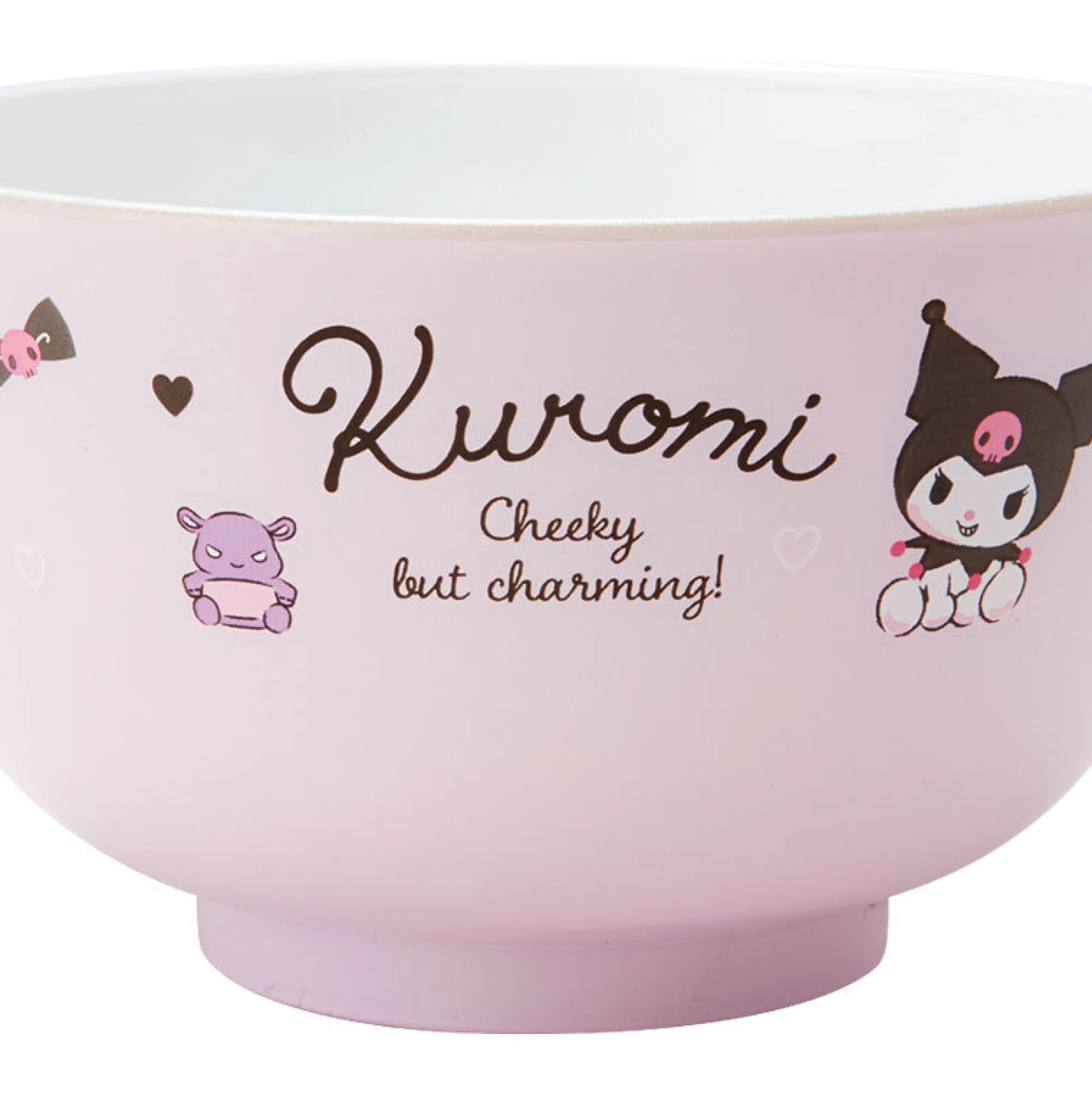 Japan Original Kuromi Plastic Soup Bowl