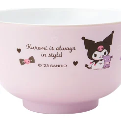 Japan Original Kuromi Plastic Soup Bowl